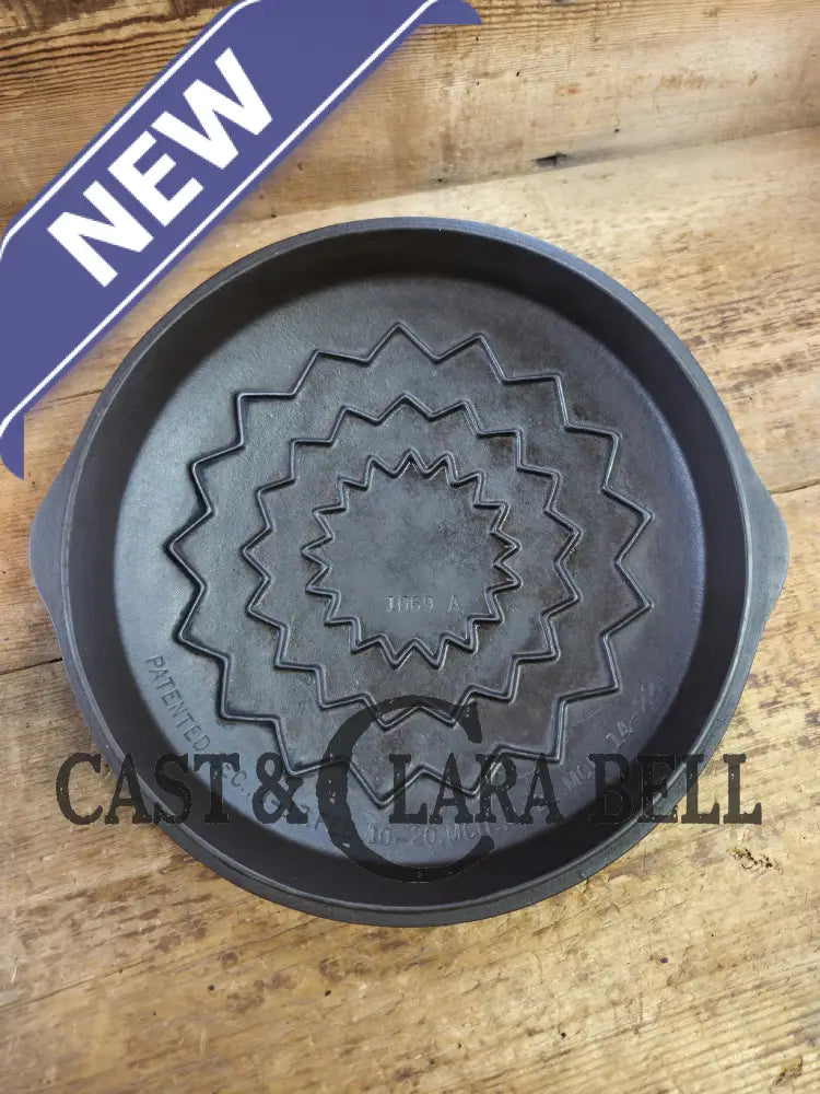 Need a lid for your #9 Wagner Skillet? Harder to find #9A Fully Marked Wagner Skillet Lid 1098. Raised letter Drip Drop