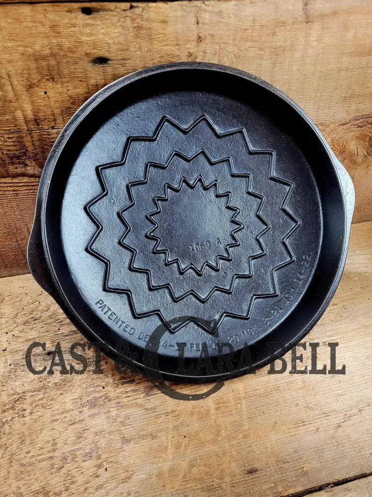 Need a lid for your #9 Wagner Skillet? Harder to find #9A Fully Marked Wagner Skillet Lid 1098A. Raised letter Drip