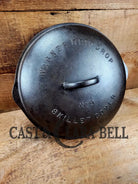 Need a lid for your #9 Wagner Skillet? Harder to find #9A Fully Marked Wagner Skillet Lid 1098A. Raised letter Drip