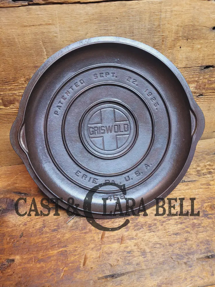 Need A Lid Griswold Block Logo No. 8 Low Dome Self Basting Skillet Cover #468.