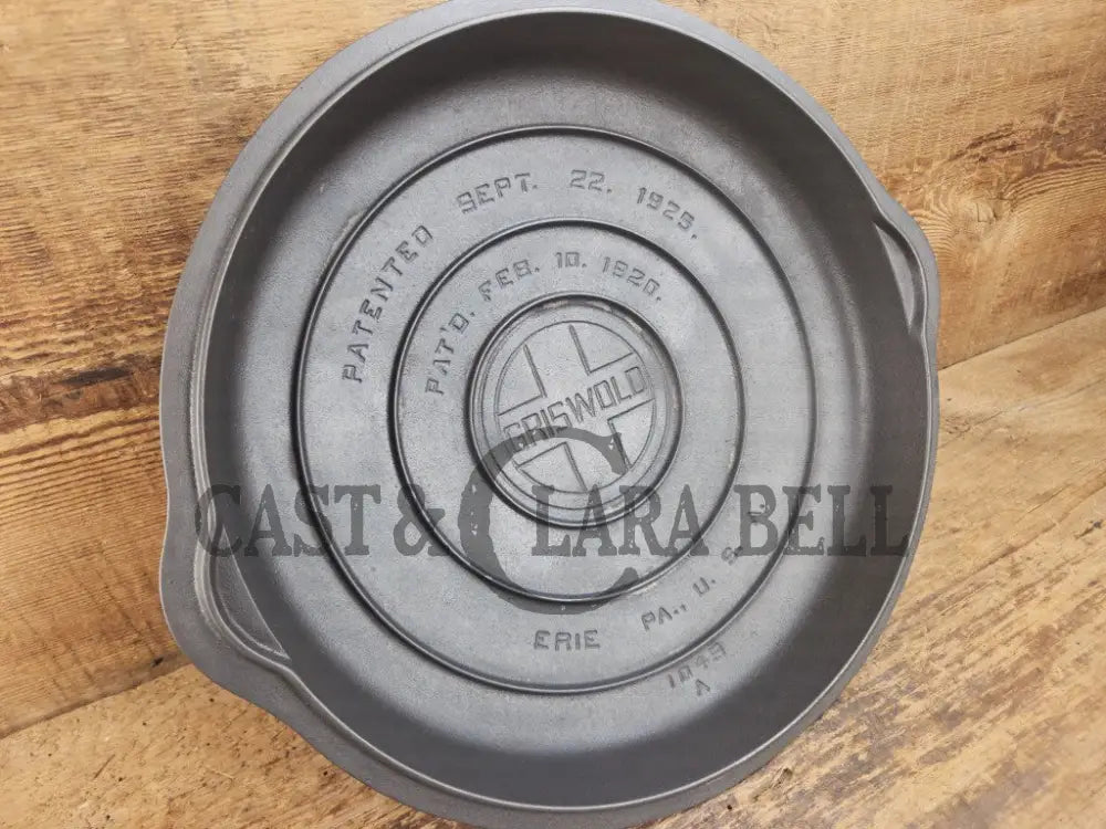 Need a Lid? Griswold Block Logo No. 9 High Dome Self Basting Skillet Cover #469 Skillet