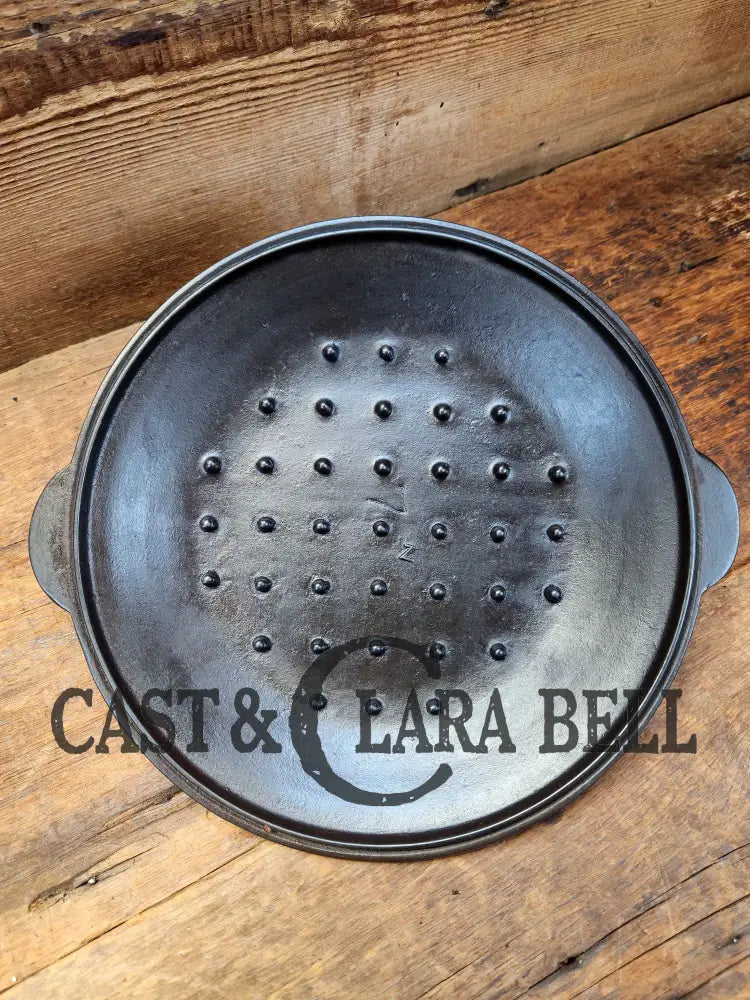 Need A Lid? Hard To Find 1920’S Era ’S Lodge #7 Cast Iron Skillet Lid W Raised Molders Mark