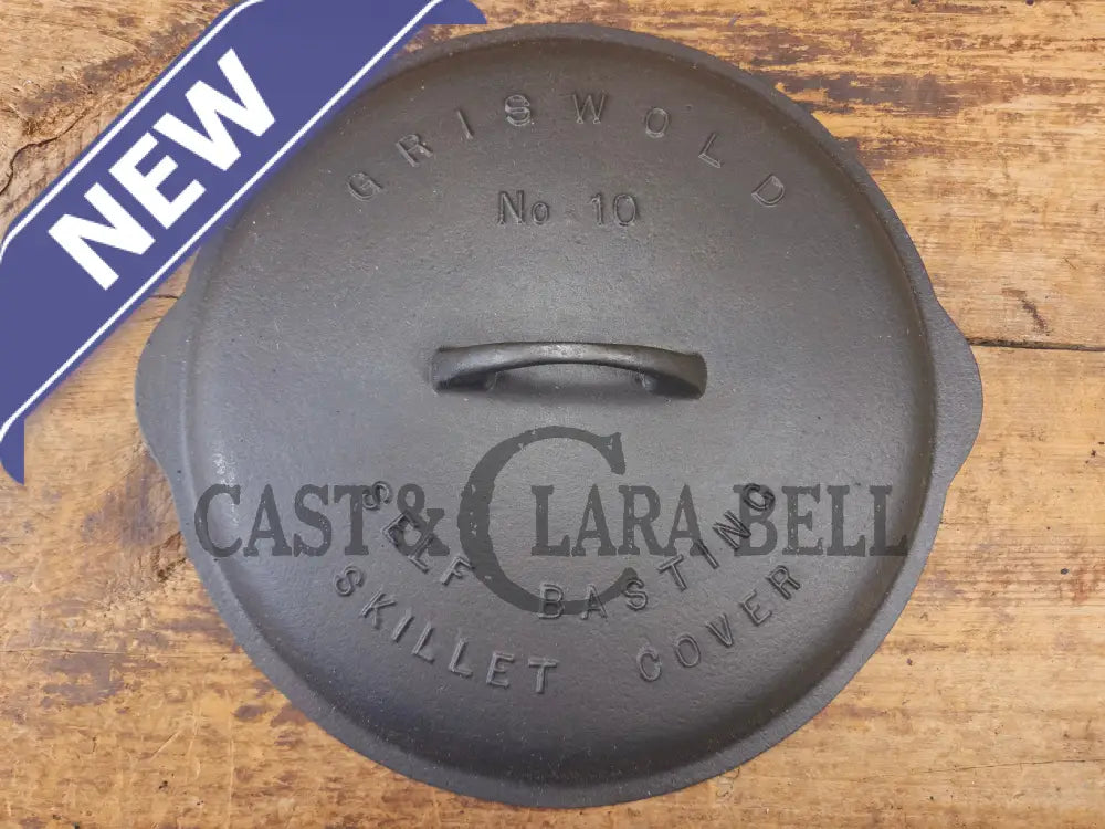 Need a lid? Hard to find 1920’s Griswold No. 10 Skillet Lid with Large Block Logo 470 - Skillet