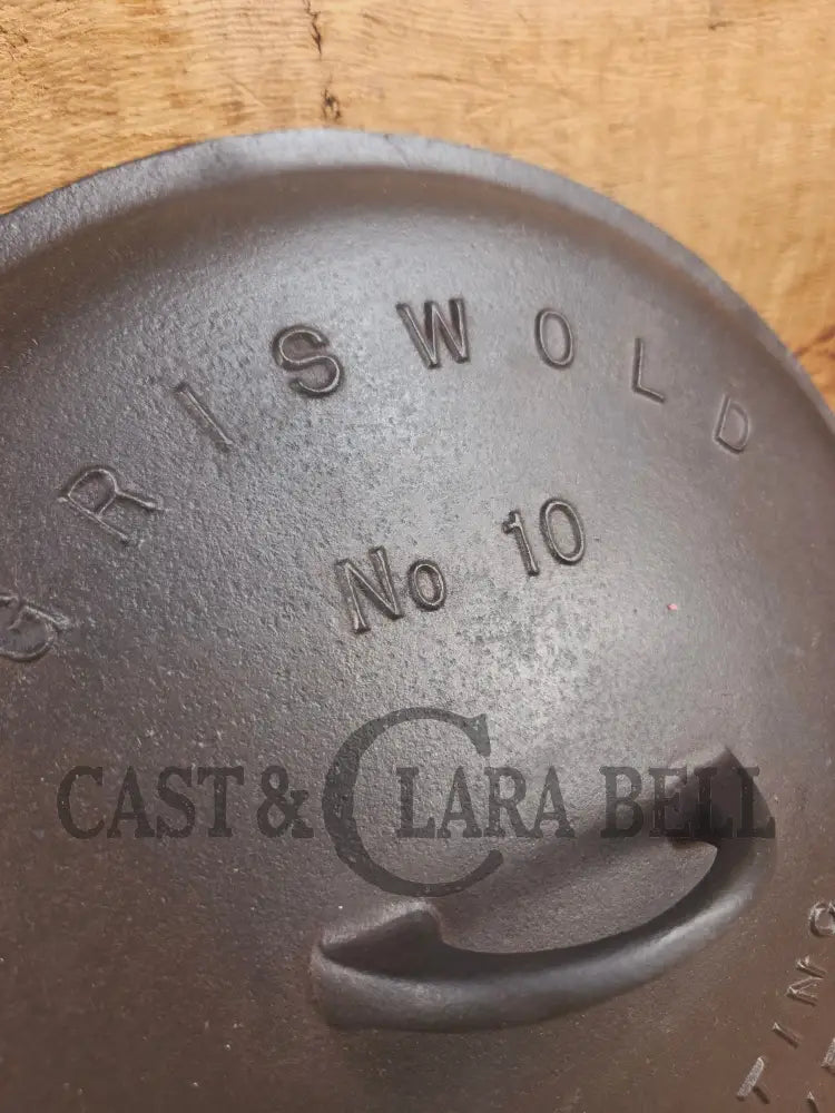 Need a lid? Hard to find 1920’s Griswold No. 10 Skillet Lid with Large Block Logo 470 Skillet