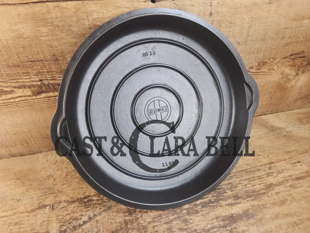 Need a lid? Hard to find 1940’s Griswold No. 10 Skillet Lid with Small Block Logo 1100 Skillet