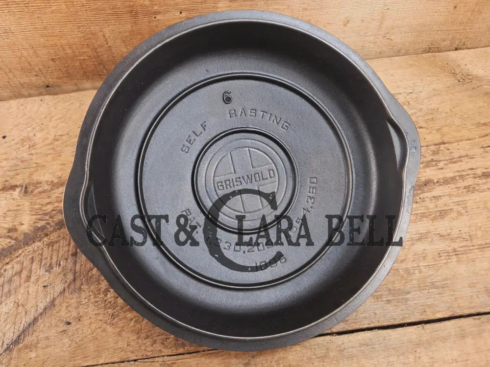 Need a lid? Hard to Find 1940’s Griswold Raised No. 6 High Dome Skillet Lid with Small Block Logo 1096 Skillet