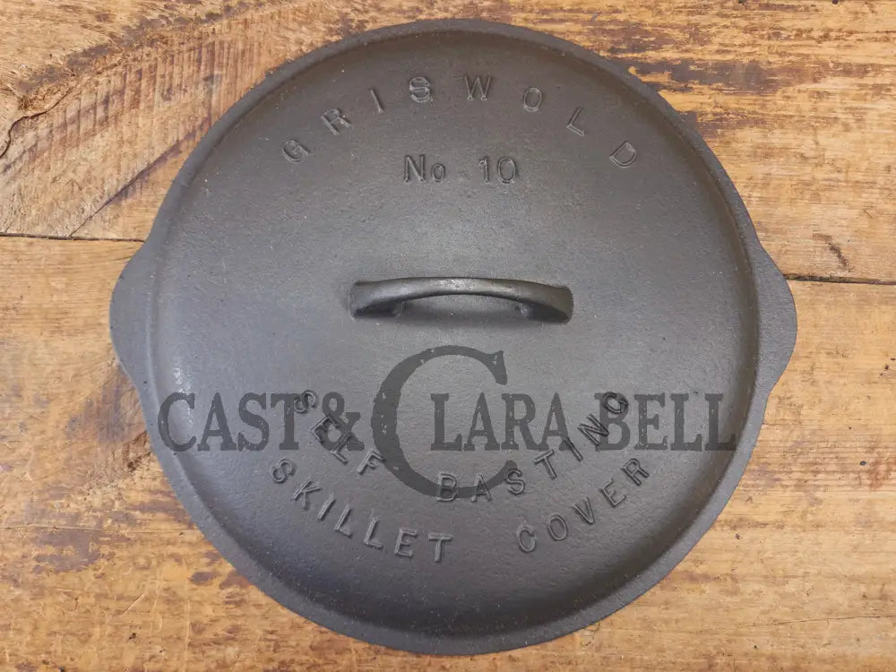 Need a lid? Hard to find 1920’s Griswold No. 10 Skillet Lid with Large Block Logo 470 - Skillet