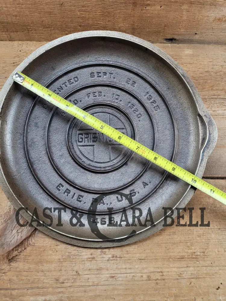 Need A Lid? Plated Griswold Block Logo No. 8 Low Dome Self Basting Skillet Cover #468.