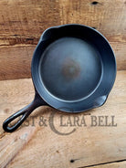Not Seen Often. Favorite Piqua Ware #6 Cast Iron Skillet With Heat Ring And Smiley Logo