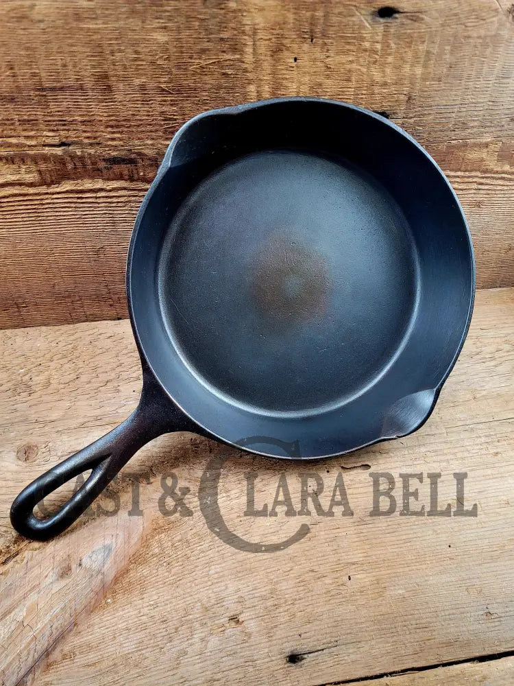 Not Seen Often. Favorite Piqua Ware #6 Cast Iron Skillet With Heat Ring And Smiley Logo