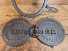 Oh MY! Civil War Era made Wright & Bridgeford antique waffle iron. Ready to make crispy waffles!ook at the waffle