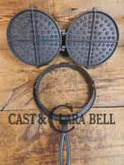 Oh MY! Civil War Era made Wright & Bridgeford antique waffle iron. Ready to make crispy waffles!ook at the waffle