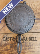 Oh MY! Civil War Era made Wright & Bridgeford antique waffle iron. Ready to make crispy waffles!ook at the waffle