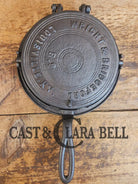 Oh MY! Civil War Era made Wright & Bridgeford antique waffle iron. Ready to make crispy waffles!ook at the waffle