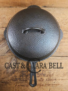 Oh my. Gorgeous and hard to find 1930’s Hammered finish Griswold No. 8 Hinged Cast Iron Skillet 2008 with matching lid