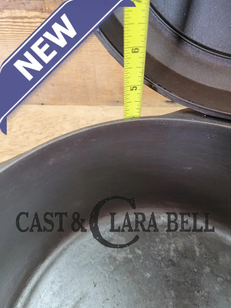 Oh My! Hard To Find 1930’S Hammered Finish Griswold No. 8 Hinged Dutch Oven W/ Small Logo 2058.