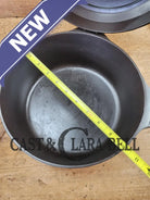 Oh My! Hard To Find 1930’S Hammered Finish Griswold No. 8 Hinged Dutch Oven W/ Small Logo 2058.