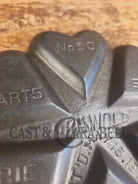 One of a Kind and RARE! Very HTF Griswold #50 Hearts and Star Gem Pan. A very special piece to own - Bakeware