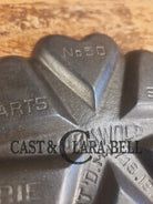 One of a Kind and RARE! Very HTF Griswold #50 Hearts and Star Gem Pan. A very special piece to own - Bakeware