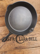 One of the earliest Griswold lines made! Lovely 1910’s Griswold #9 Skillet with Heat Ring and Large Slant Logo 710 C