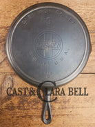 One of the earliest Griswold lines made! Lovely 1910’s Griswold #9 Skillet with Heat Ring and Large Slant Logo 710 C