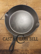 One of the earliest Griswold lines made! Lovely 1920’s Griswold #9 Skillet with Heat Ring and Large Slant Logo 710 H.