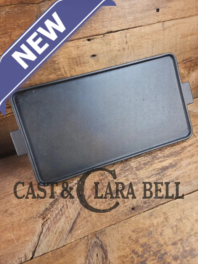 Only 100 made! Unique and rare #8 Double Sided ’Millennium Cast Iron Griddle’ by Burlington Foundry in Burlington MA