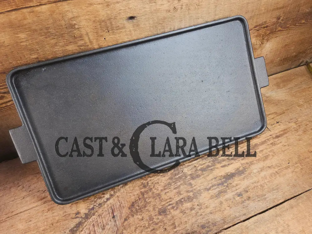 Only 100 made! Unique and rare #8 Double Sided ’Millennium Cast Iron Griddle’ by Burlington Foundry in Burlington MA