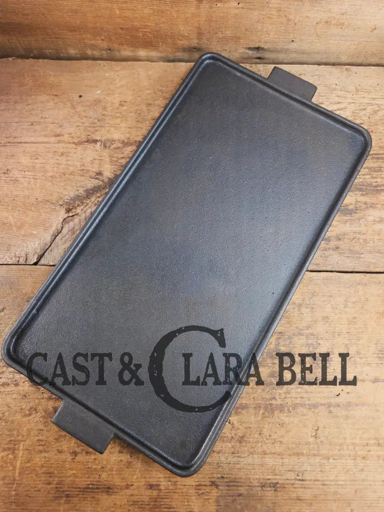 Only 100 made! Unique and rare #8 Double Sided ’Millennium Cast Iron Griddle’ by Burlington Foundry in Burlington MA