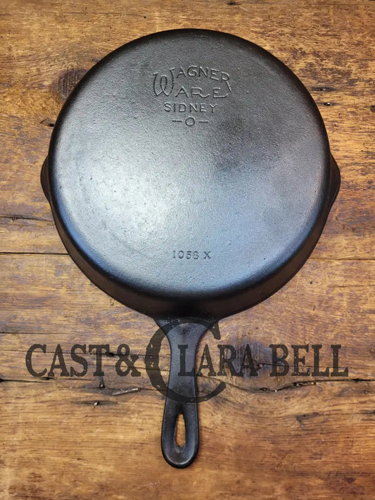 Priced To Sell! 1930’S Wagner Ware #8 Cast Iron Skillet With Stylized Logo 1058 X