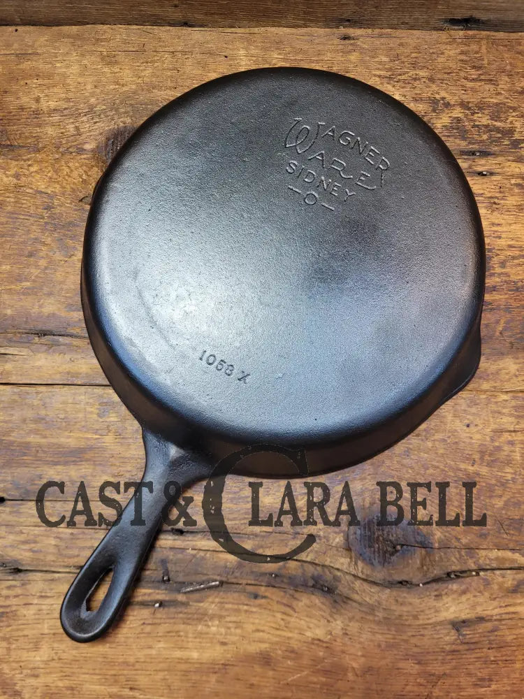 Priced To Sell! 1930’S Wagner Ware #8 Cast Iron Skillet With Stylized Logo 1058 X