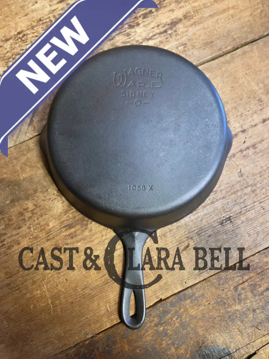 Our Best Seller! 1930’s Wagner Ware #8 Cast Iron Skillet with Stylized Logo 1058 X Skillet