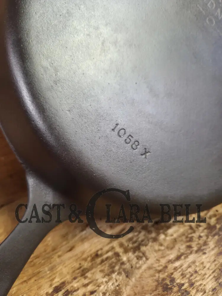 Our Best Seller! 1930’s Wagner Ware #8 Cast Iron Skillet with Stylized Logo 1058 X Skillet