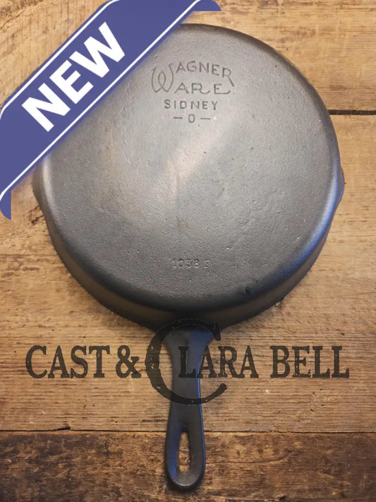 Our best seller! 1930’s Wagner Ware #8 Cast Iron Skillet with Stylized Logo and Smooth Bottom 1058 F Skillet