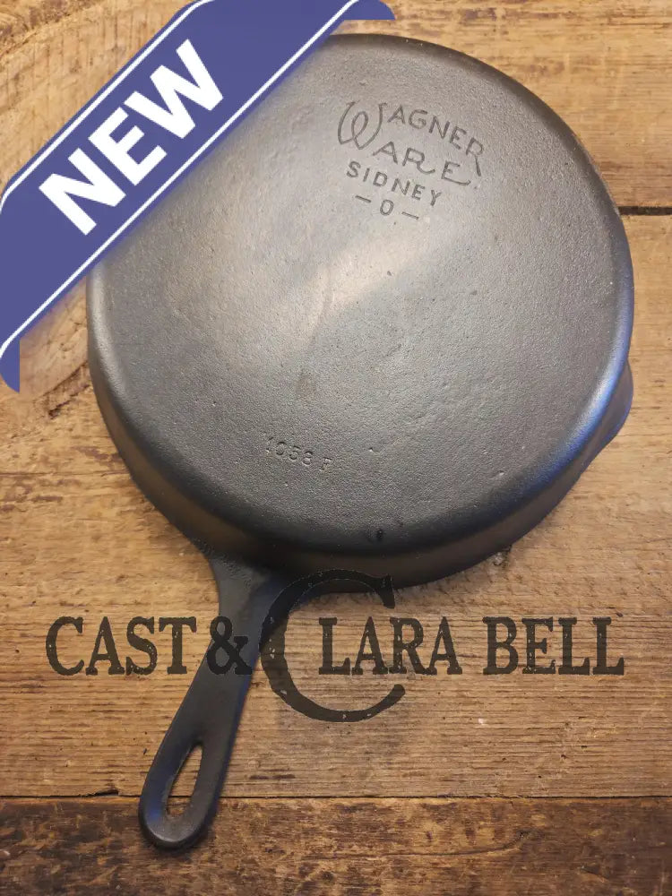 Our best seller! 1930’s Wagner Ware #8 Cast Iron Skillet with Stylized Logo and Smooth Bottom 1058 F Skillet