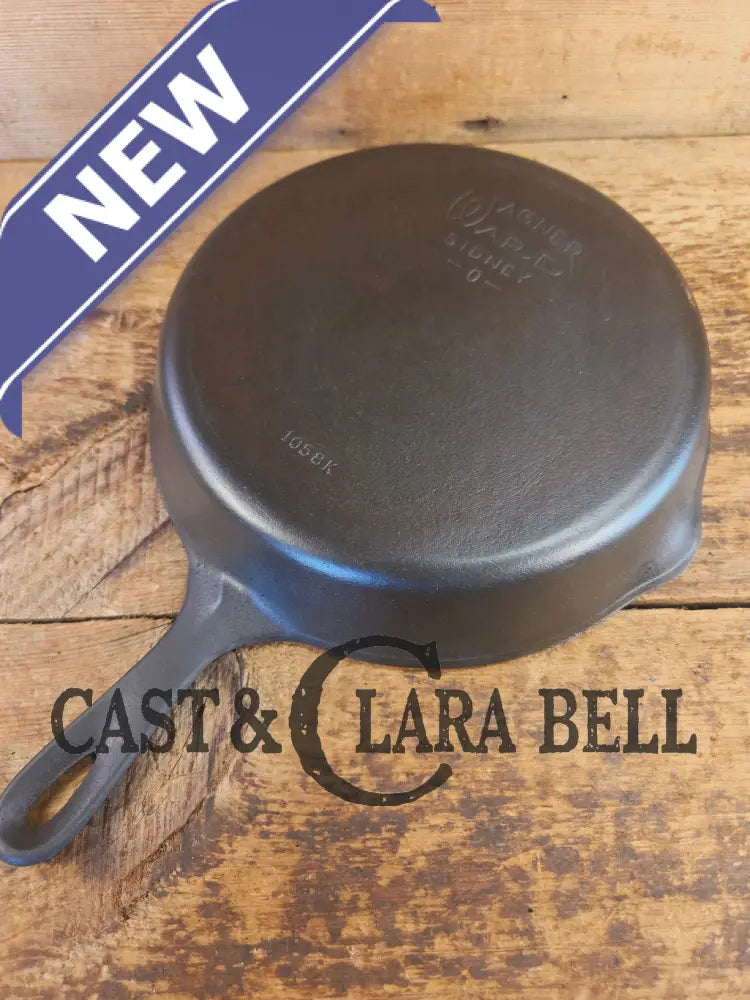 Our Best Seller! 1930’s Wagner Ware Sidney -O- #8 Skillet with Smooth Bottom 1058 K - Skillet