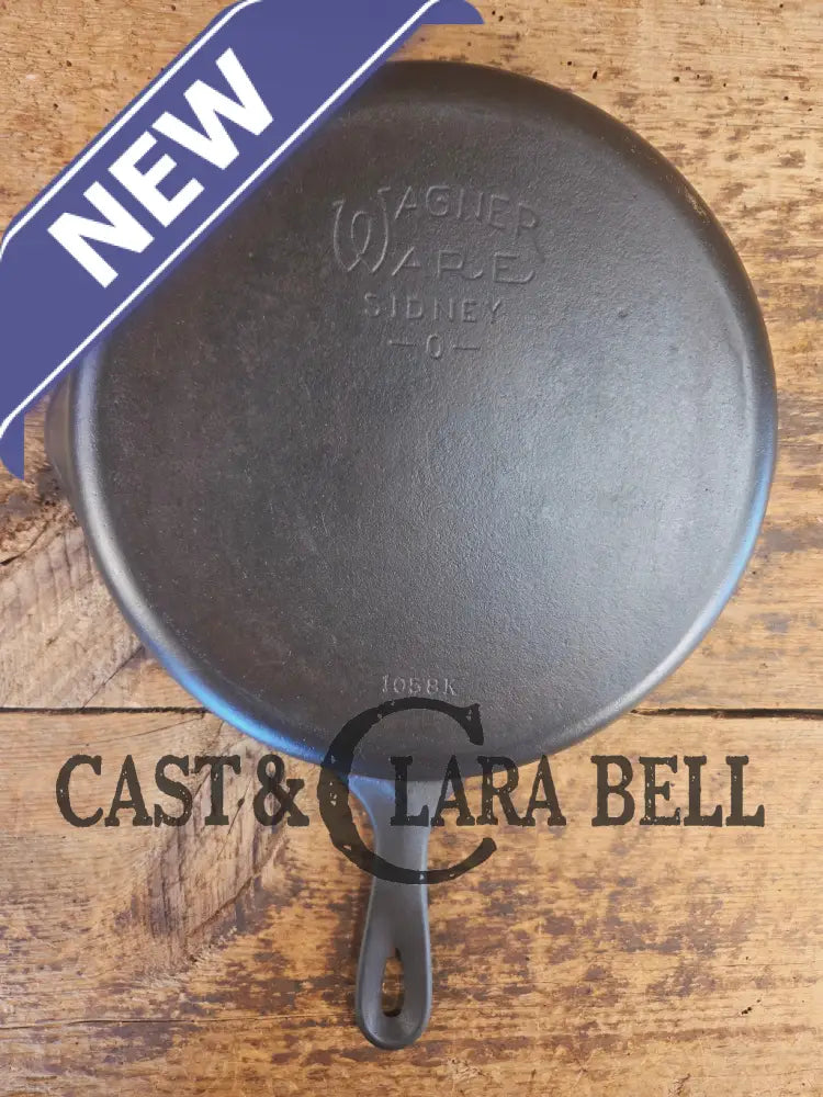 Our Best Seller! 1930’s Wagner Ware Sidney -O- #8 Skillet with Smooth Bottom 1058 K - Skillet