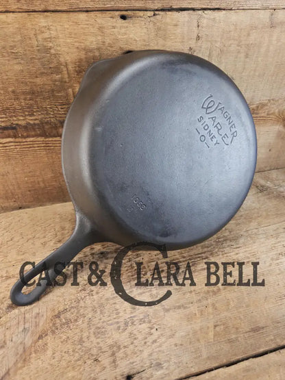 Wagner Ware #8 Cast Iron Skillet with Stylized Logo and Smooth Bottom 1058 M SC24 Skillet