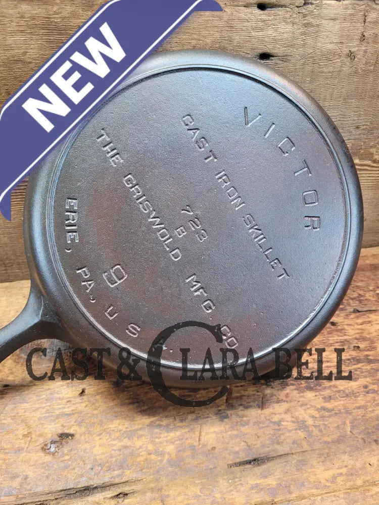 Our Favorite! 1920’S Griswold’s Victor #9 Skillet With Heat Ring 723. Amazing Daily Cooker