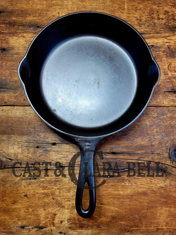 Perfect For Gas And Electric Coil! 1930’S Griswold #6 Cast Iron Skillet With Large Block Logo