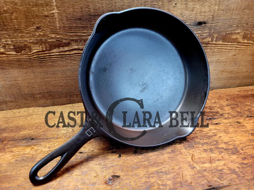 Perfect For Gas And Electric Coil! 1930’S Griswold #6 Cast Iron Skillet With Large Block Logo