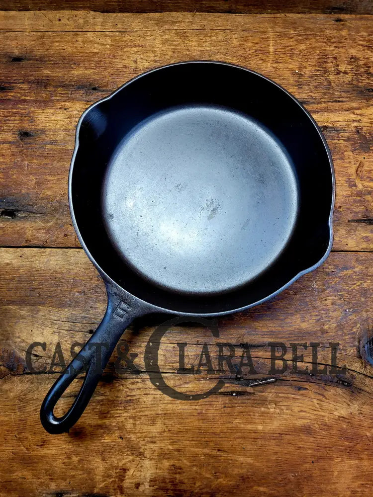 Perfect For Gas And Electric Coil! 1930’S Griswold #6 Cast Iron Skillet With Large Block Logo