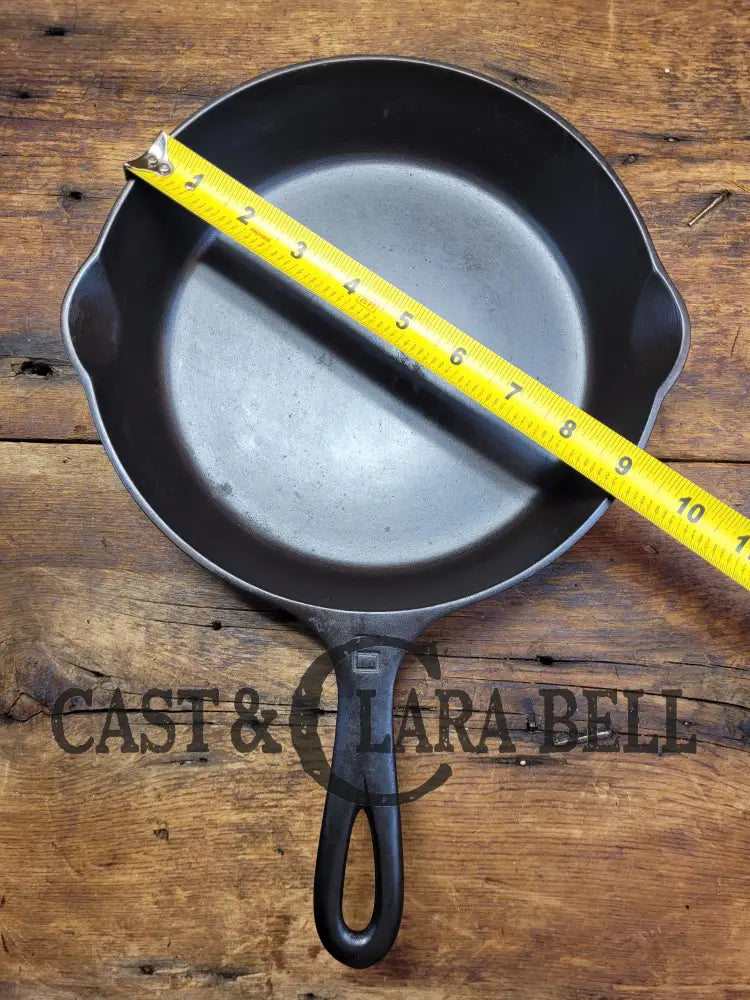 Perfect For Gas And Electric Coil! 1930’S Griswold #6 Cast Iron Skillet With Large Block Logo