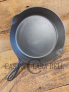 Perfect for gas or electric coil! 1930’s Griswold #8 Skillet with Large Block Logo and Smooth Bottom Erie PA USA p/n