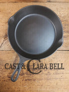 Perfect for gas or electric coil! 1930’s Griswold #8 Skillet with Large Block Logo and Smooth Bottom Erie PA USA p/n