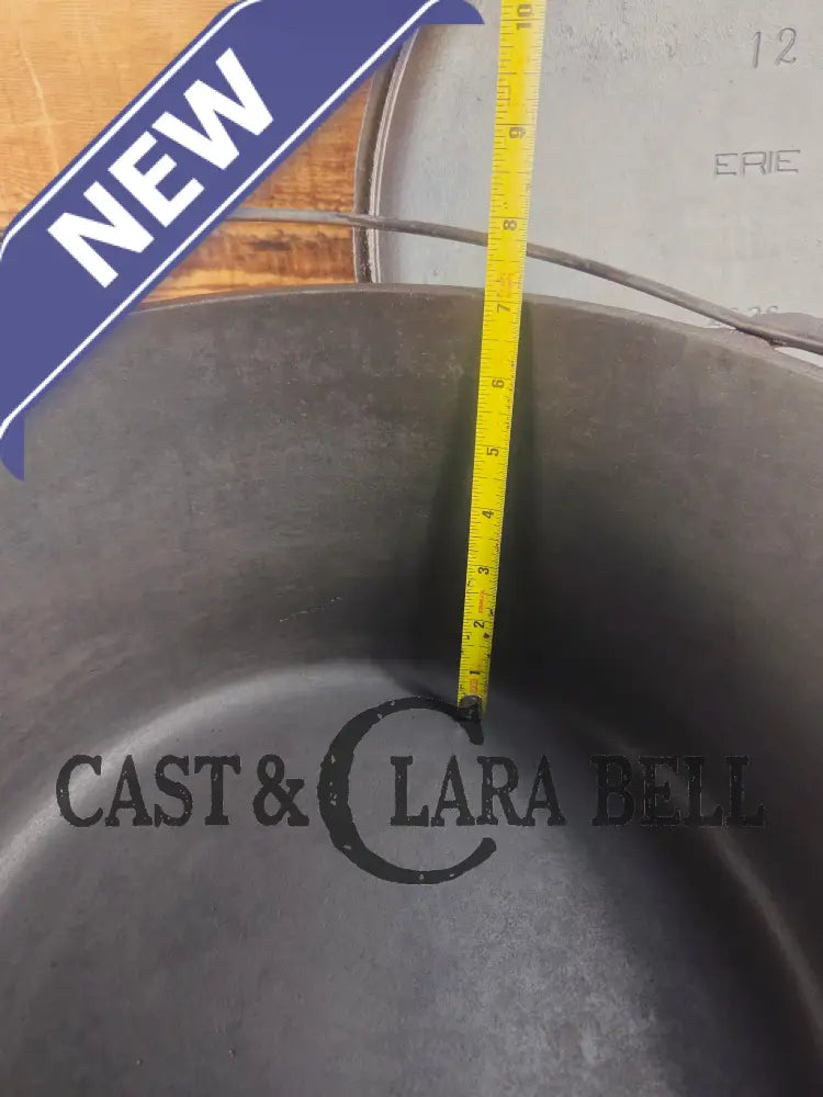 Phenomenal! Very rare 1910’s Griswold Size #11 (2634) Dutch Oven with Slant Logo and (2636) Lid. One you don’t see