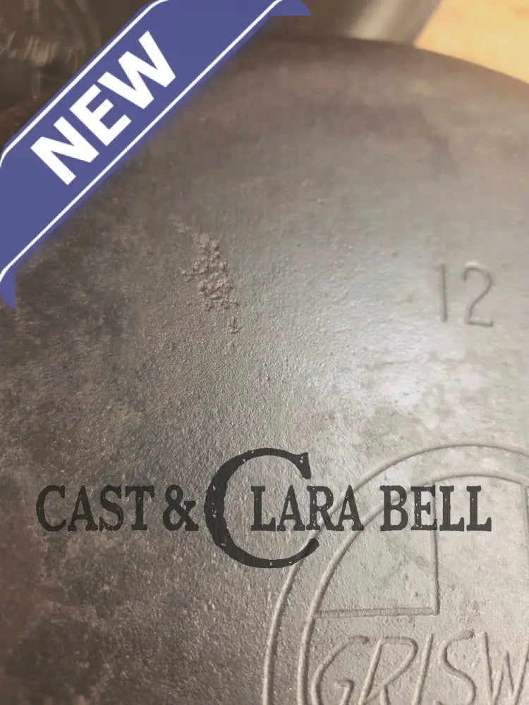 Phenomenal! Very rare 1910’s Griswold Size #11 (2634) Dutch Oven with Slant Logo and (2636) Lid. One you don’t see