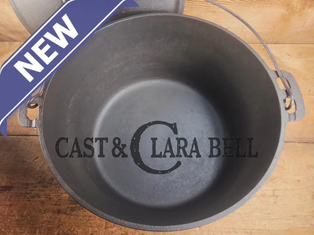 Phenomenal! Very rare 1910’s Griswold Size #11 (2634) Dutch Oven with Slant Logo and (2636) Lid. One you don’t see