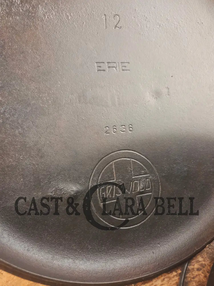 Phenomenal! Very rare 1910’s Griswold Size #11 (2634) Dutch Oven with Slant Logo and (2636) Lid. One you don’t see