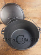 Phenomenal! Very rare 1910’s Griswold Size #11 (2634) Dutch Oven with Slant Logo and (2636) Lid. One you don’t see